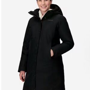 Marmot Women's Chelsea Black Hooded Puffer Coat